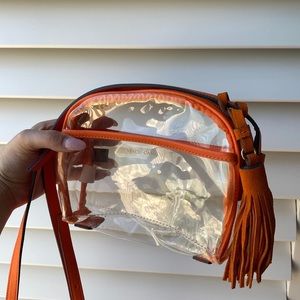 ORANGE CLEAR CROSSBODY